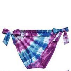 Lucky Brand Side Tie Caribbean Crush bikini bottom